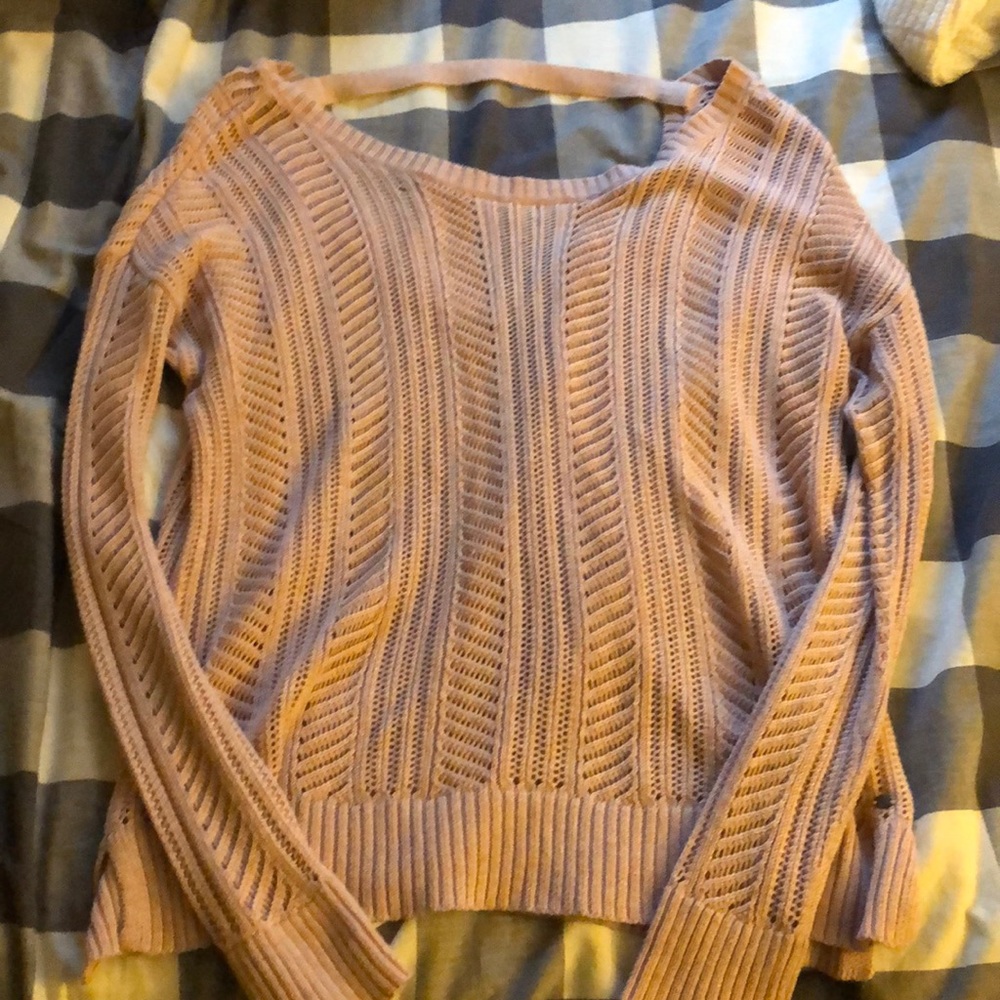 American eagle open back sweater.
